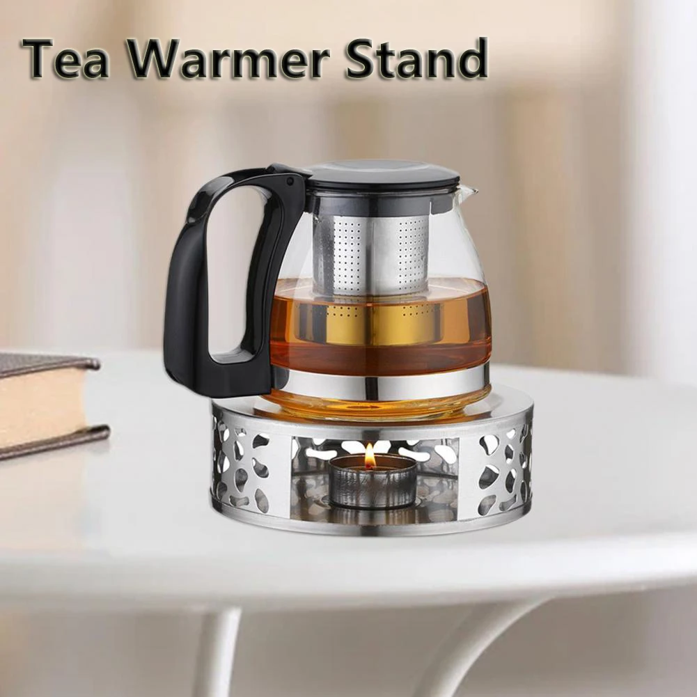 

Подставка для чайника из нержавеющей стали, устойчивый переносной ажурный нагреватель для чайника, плита, антикоррозийный подсвечник для д...