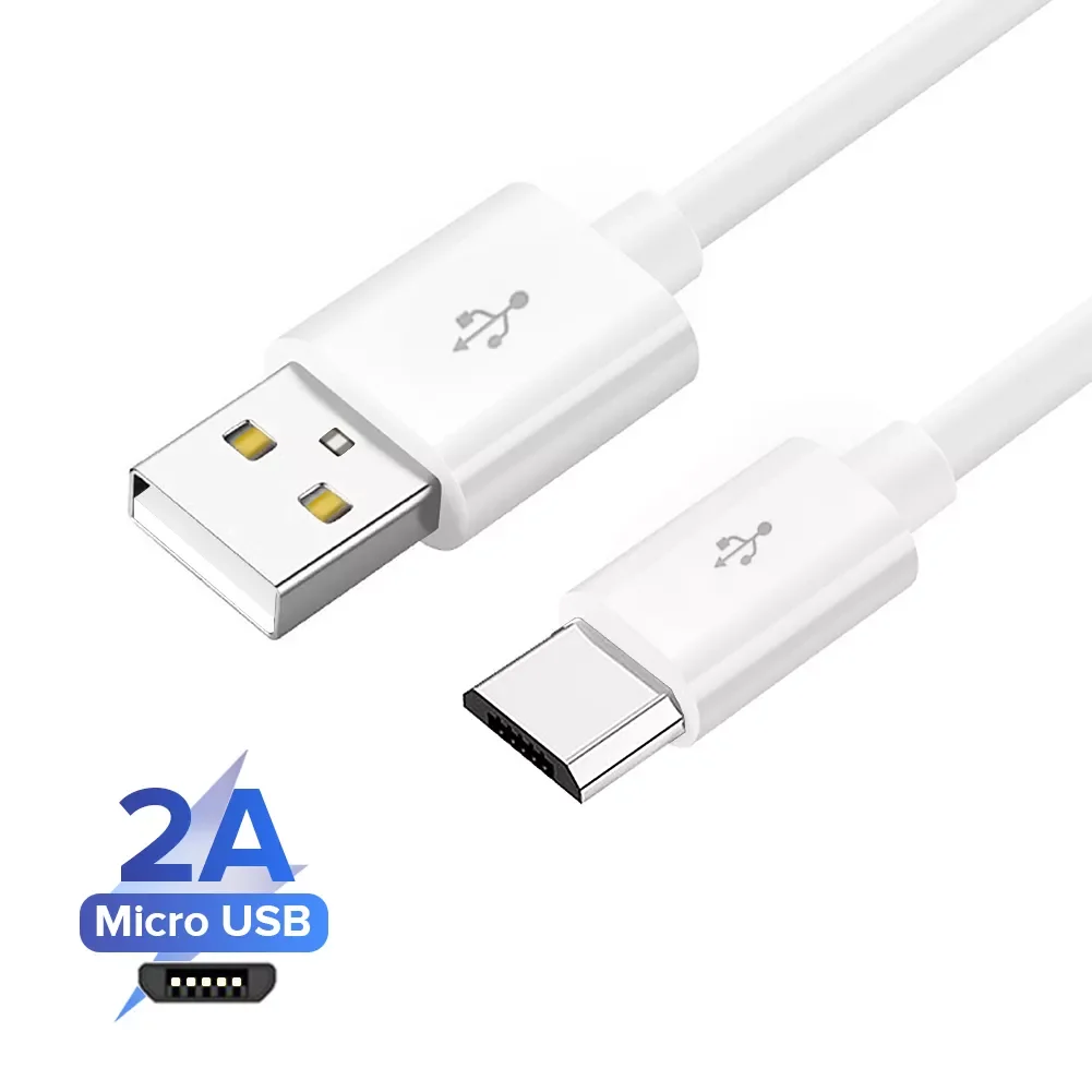 

Black White 0.25m 1m 1.5m 2m 3m Micro USB Cable 2A 3A For Samsung Android Fast Charging Charger USB Cable Mobile Phone Cord Wire