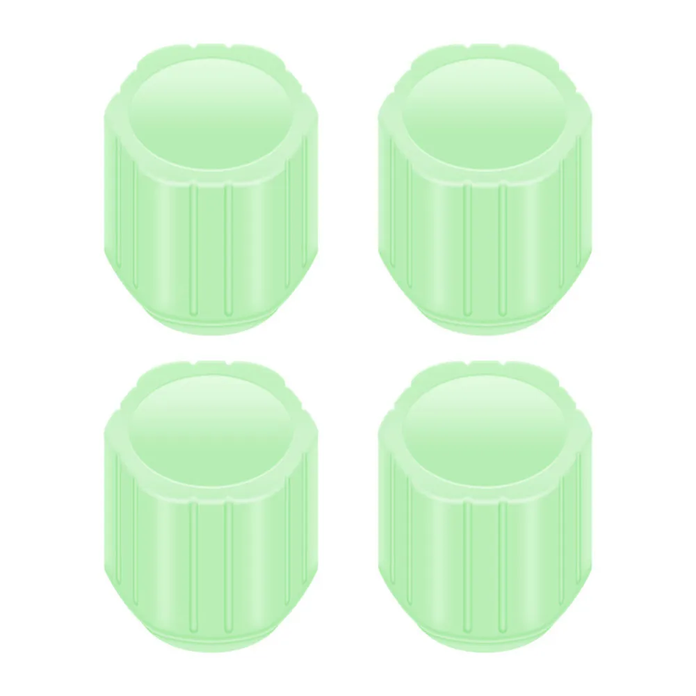 

Luminous Stem Caps 4pcs Bicycle Car Tire Valve Cap Stem Cover Glowing Tyre Stem Cover For Car Motorcycle Bike Tires Wheel Hub