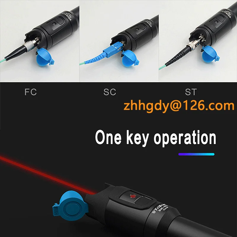 TriBrer BML210 10KM VFL Fiber Optic Visual Fault Detector Pen 10mw Optical Fiber Test Pen Light Pen Visible Fault Locator