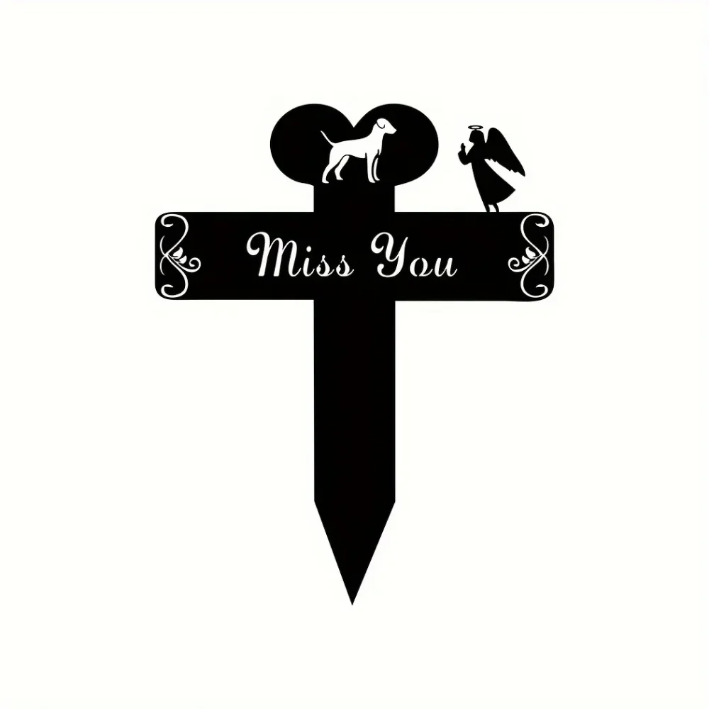 Металлический Мемориальный Кирпич С Дизайном Собаки Садовый Настенный Маркер