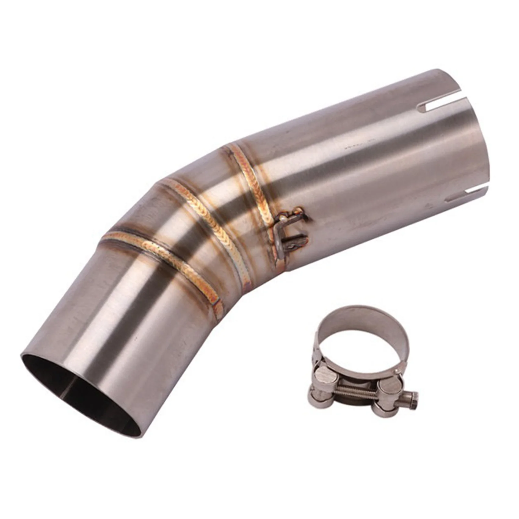 

Motorcycle Exhaust Connection Tube Mid Link Pipe 60.5MM ​Mufflers Stainless Steel for Ducati 959 2016-201