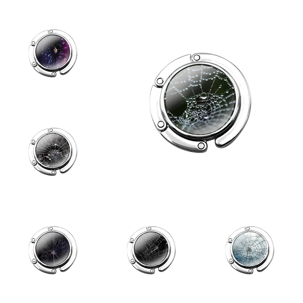 Модный креативный складной кошелек с мультяшным пауком паутиной крючок для