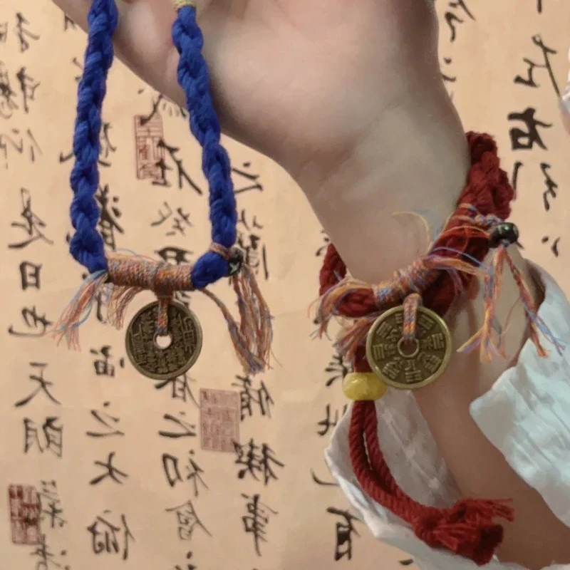 Китайский горный призрак браслет с деньгами национальный ветер тибетский ручной