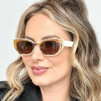 new small cat eye sunglasses women fashion vintage square shades men brand designer luxury sun glasses uv400 eyewear oculos