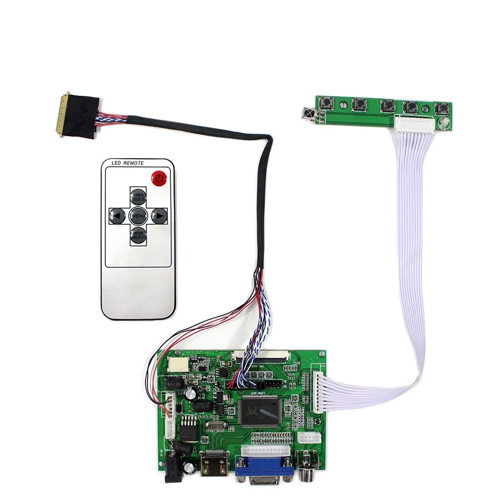 HDMI + VGA AV LVDS контрольная плата монитор комплект поставка 156b6 LP156WH2 ЖК светодиодный