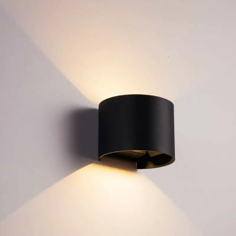 

Modern Round 12W LED Indoor Wall Lamp Aluminum Sconce Home Lighting Bedroom Living Room Aisle Decorate Wall Light 220V IP65