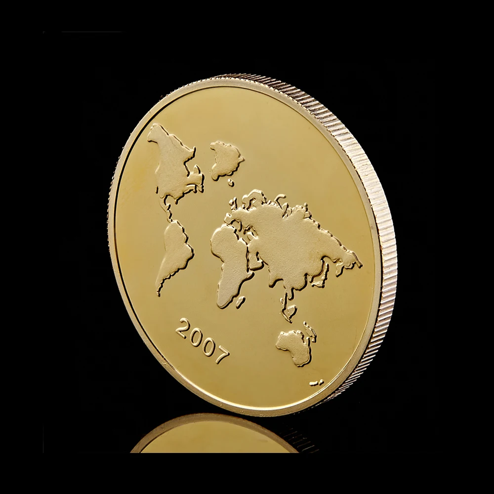 Коллекция 2017 года памятная монета с золотым покрытием из семи мировых волшебных