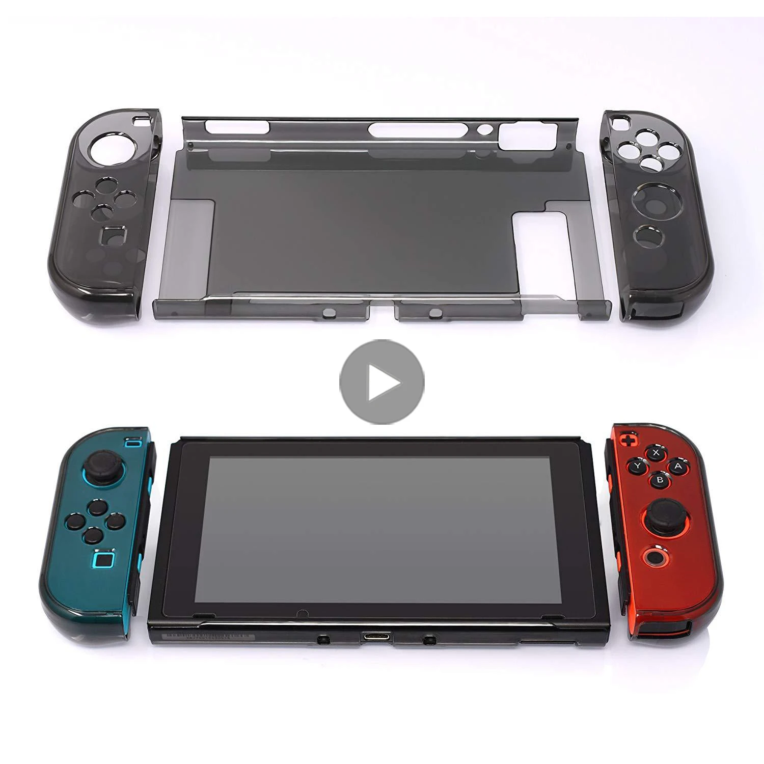 

Estuche Shell Accessories For Nintendo Switch & Lite & OLED Case Nitendo Swich Cover Joy Con Joycon Funda Carcasa Game Joystick