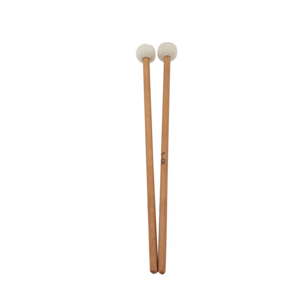 

1 пара палочек из войлока, барабанные палочки с деревянной ручкой для перкуссионных инструментов, аксессуары