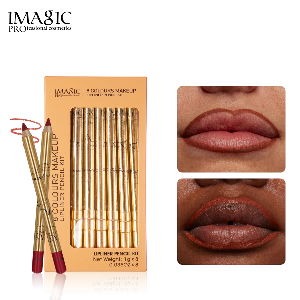 

IMAGIC 12Pcs Lip Liner Matte Lipstick Natural Long Lasting Colorful Lip Pencils Set Contour Waterproof Makeup Women Cosmetic