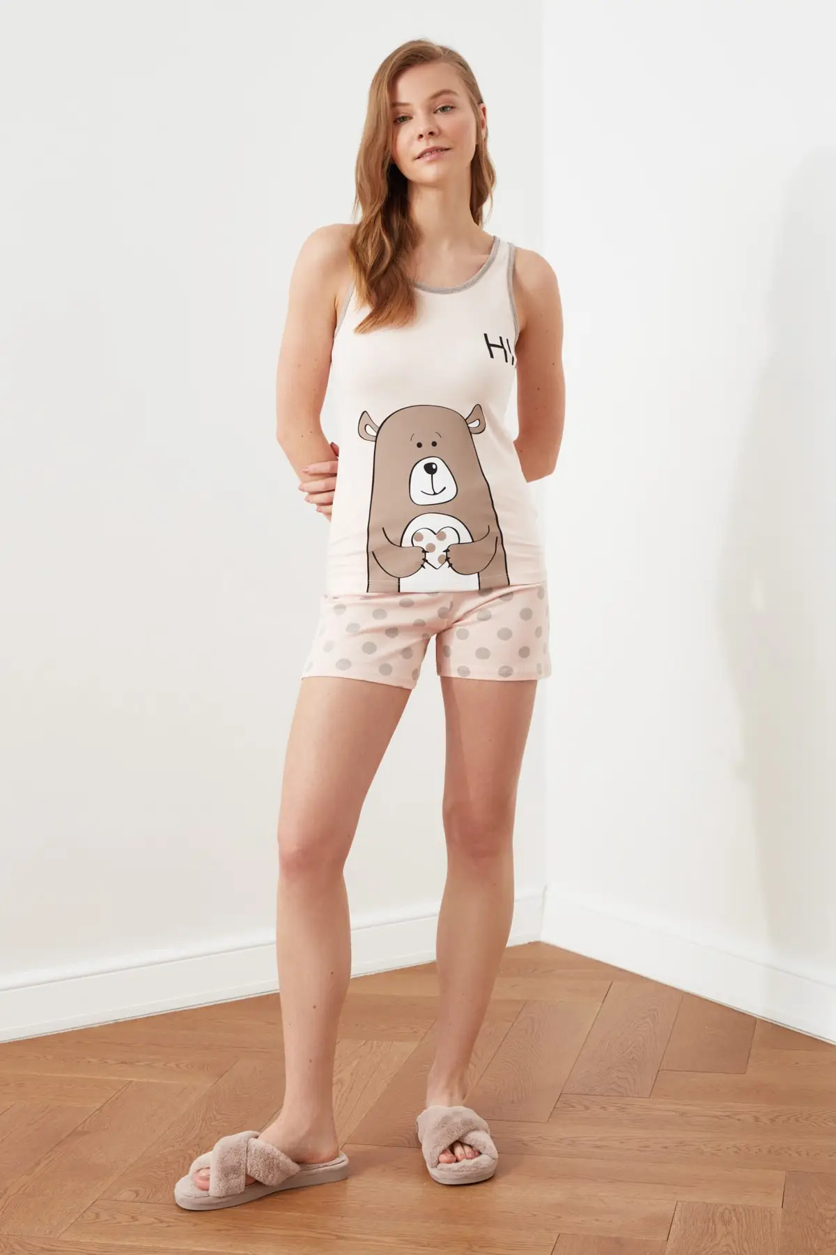 

Trendyol Printed Knitted Pajamas Set THMSS21PT1136