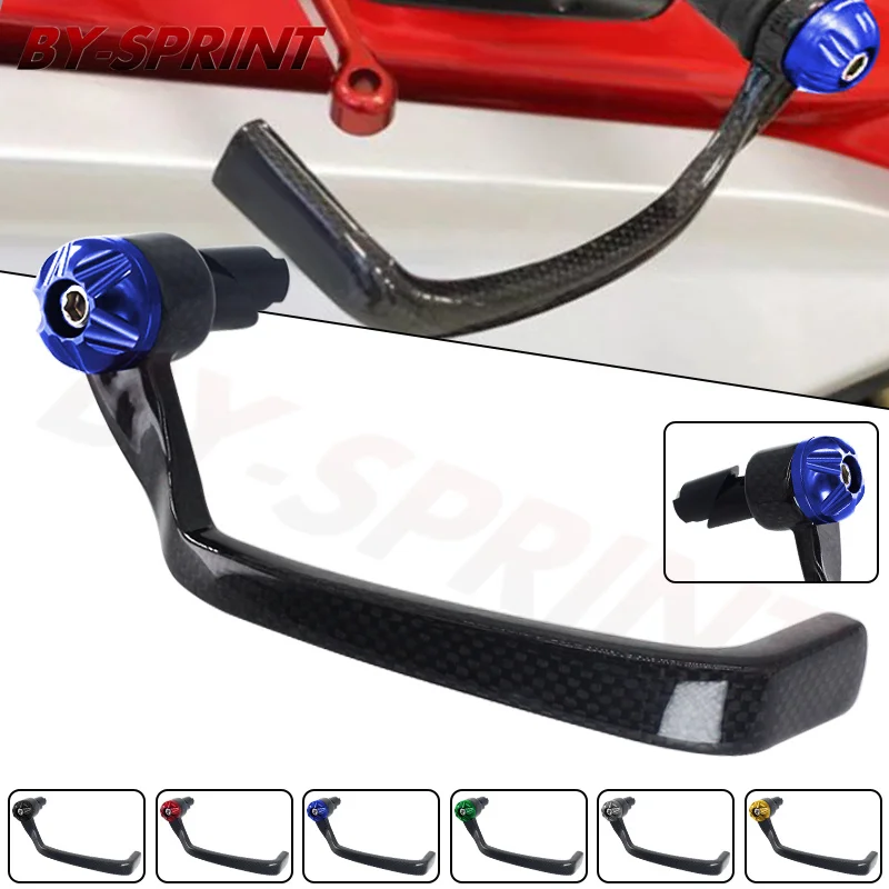 

For HONDA CB300 CB400 CB500 CB650 CB900 919 CB1100 CB1300 Motor Carbon Fiber Handlebar Grips Brake Clutch Lever Handle Bar Guard