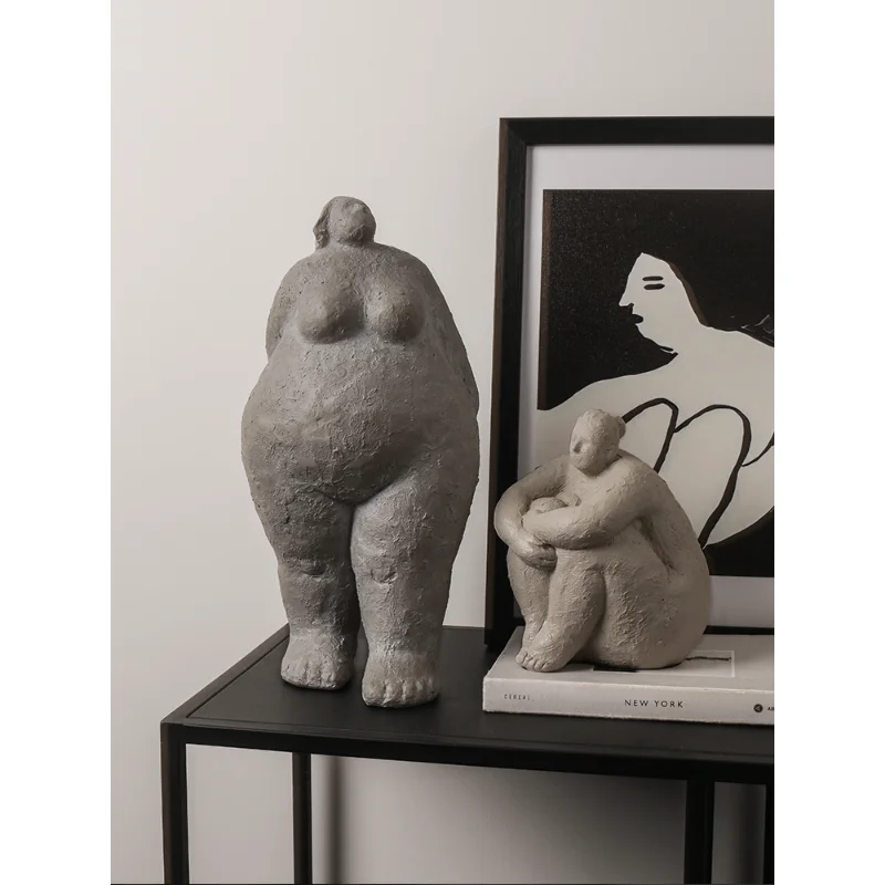 

Resins Surprise Residence, Silent Wind Decoration, Hotel, Homestay, New House, Resins Relocation Art, Fat Women Sculpture