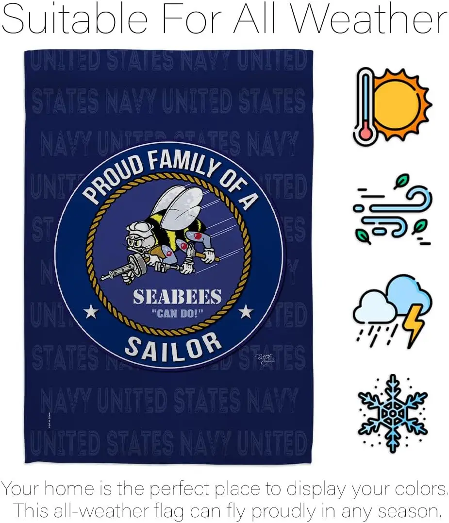 Декор для бриза гордый семейный матросский садовый флаг вооруженные силы