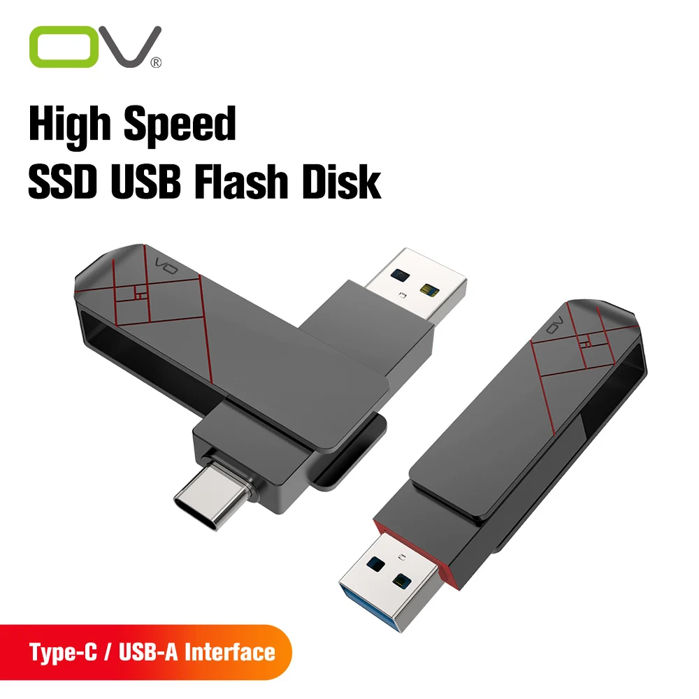 

Внешний твердотельный накопитель OV Portable SSD USB 3,2 и Type C, 512 ГБ, 256 ГБ, 128 ГБ