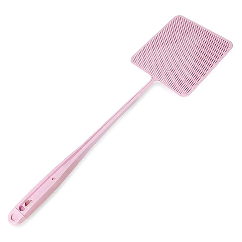 Plastic Fly Swatter Long Handle Fly Swatter Strong Flexible Manual Swatter Plastic Fly Swatter With Tweezers images - 6