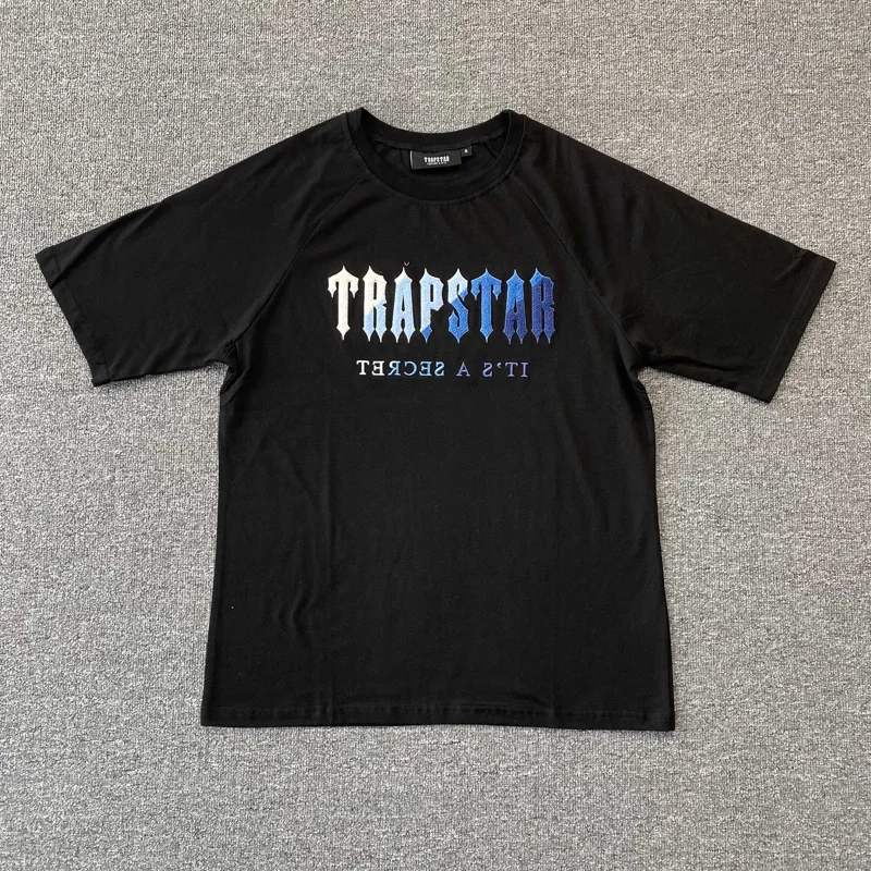 

Trapstar Black T-shirt with Tiger Head Print Streetwear Tops Harajuku Tees Hip Hop Tshirts for Men Summer T Shirt Women Clothing