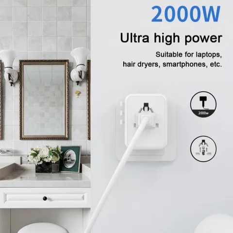 Адаптер для международных путешествий, универсальный глобальный адаптер питания, 25 Вт/30 Вт, быстрая зарядка с 2 USB + 2 Type-C для ЕС, Великобритании, США