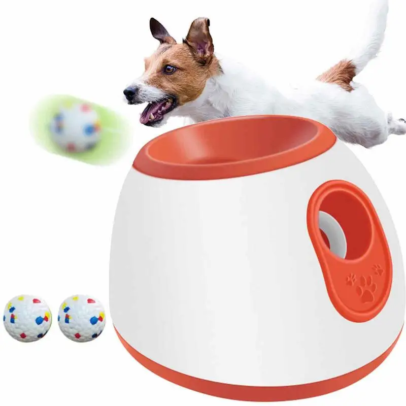 

Automatic Ball Launcher Portable Dog Ball Throwing Machine 3 Tennis Balls Included Durable Dog Fetch Throw Indoor Or Outdoor Toy