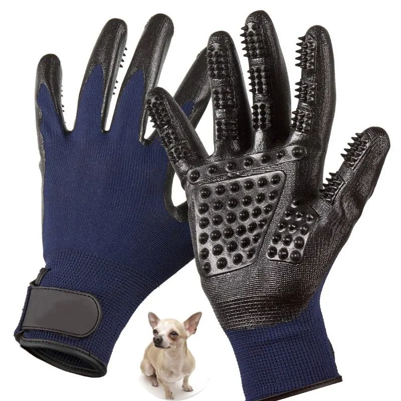 

Horse 1 Grooming Cat Dog Remover Rubber Pet Deshedding Shower Pet Gloves Glove Brush Pair Glove Soft Dog Hair Comb Brush