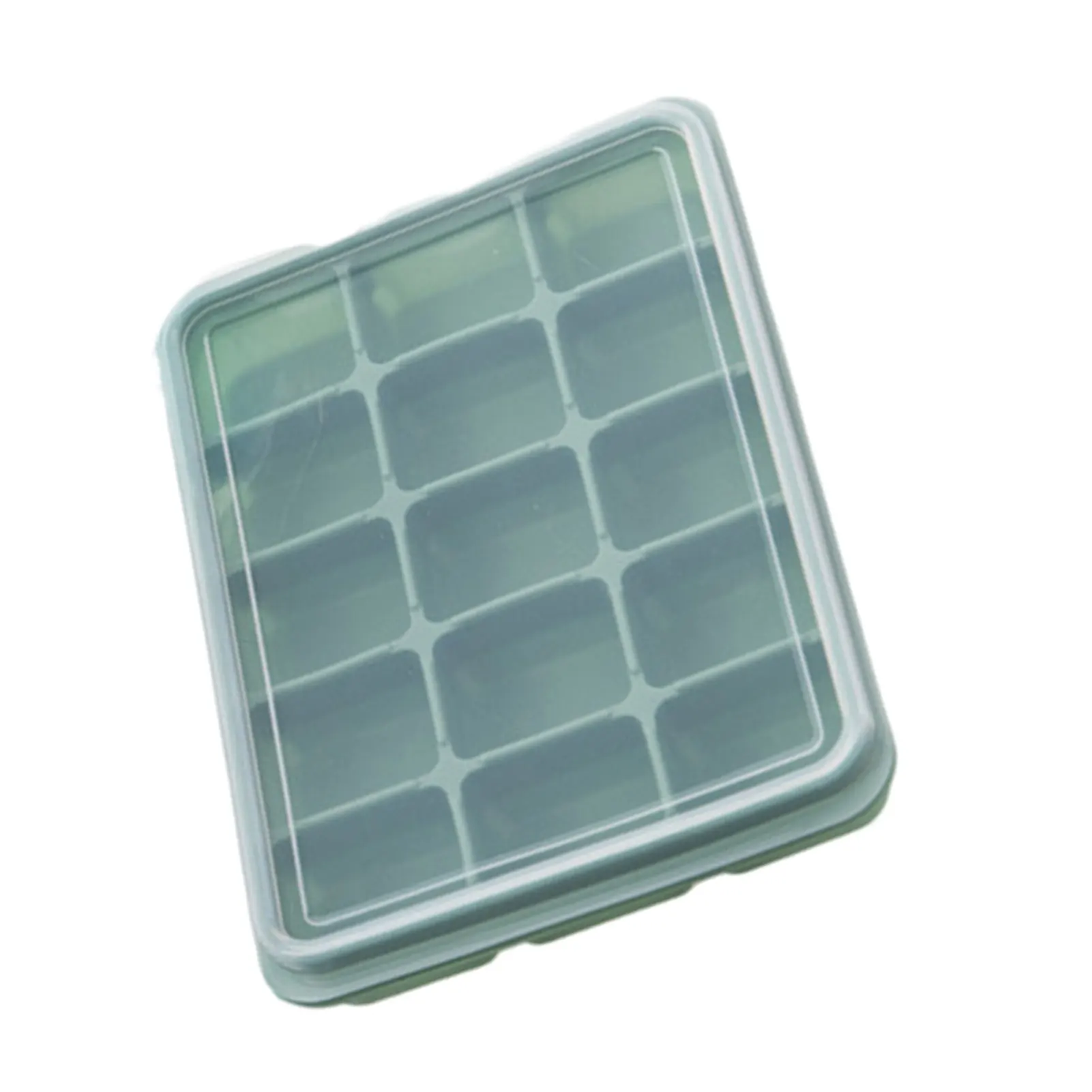 

Ice Cube Tray Square Ice Ball Maker with Lids Food-grade 15 Ice Cube Molds for Chilled Drinks Cocktail Chocolate Reusable and
