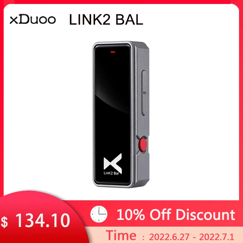 

XDUOO LINK2 BAL USB DAC & Headphone amp 270mW output power Type-C To 4.4mm 3.5mm output CS43131*2 DSD256 Portable Decoding amp