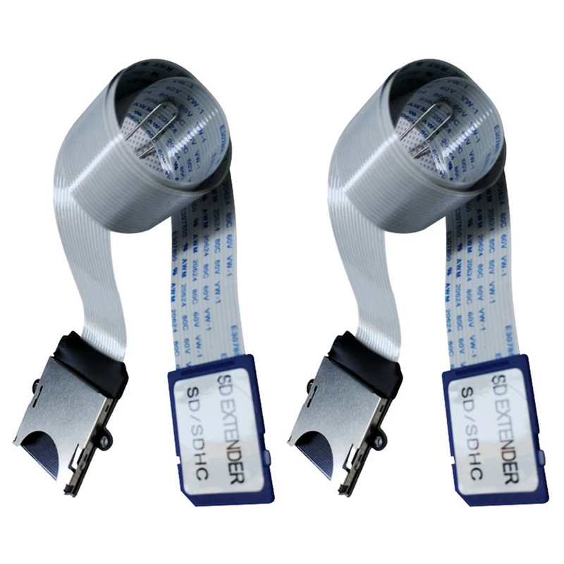 

Hot 2X SD To SD Card Extension Cable Card Read Adapter Flexible Extender Micro-SD To SDHC/SDXC Memory Card Extender Linker