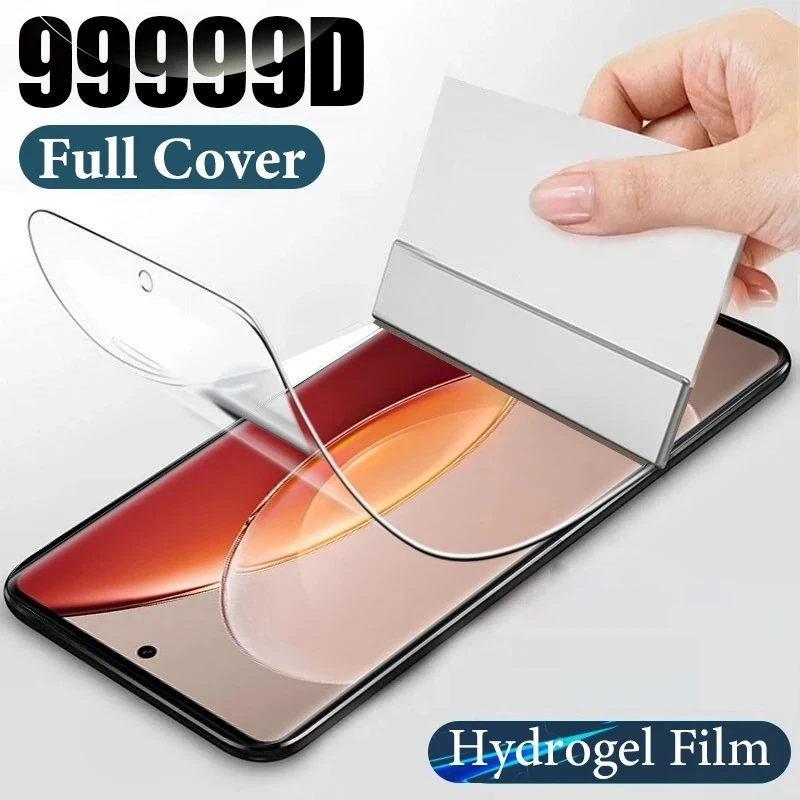 

HD Hydrogel Film For Vivo iQOO 9 5 3 Neo Neo3 Z1x Z1 U1 855 S1 T1x T1 Pro 5G Screen Protector Full Cover Protective Film