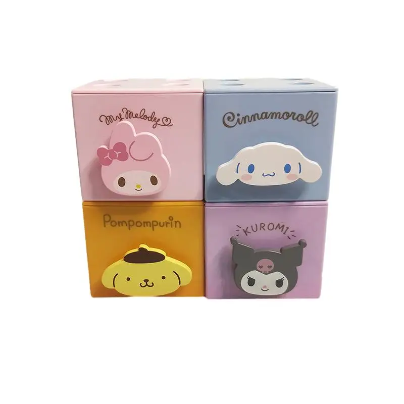 

Милая шкатулка для драгоценностей Kuromi Cinnamoroll My Melody из аниме, мини шкатулка для драгоценностей, квадратная шкатулка для хранения мелочей, подарки для девочек