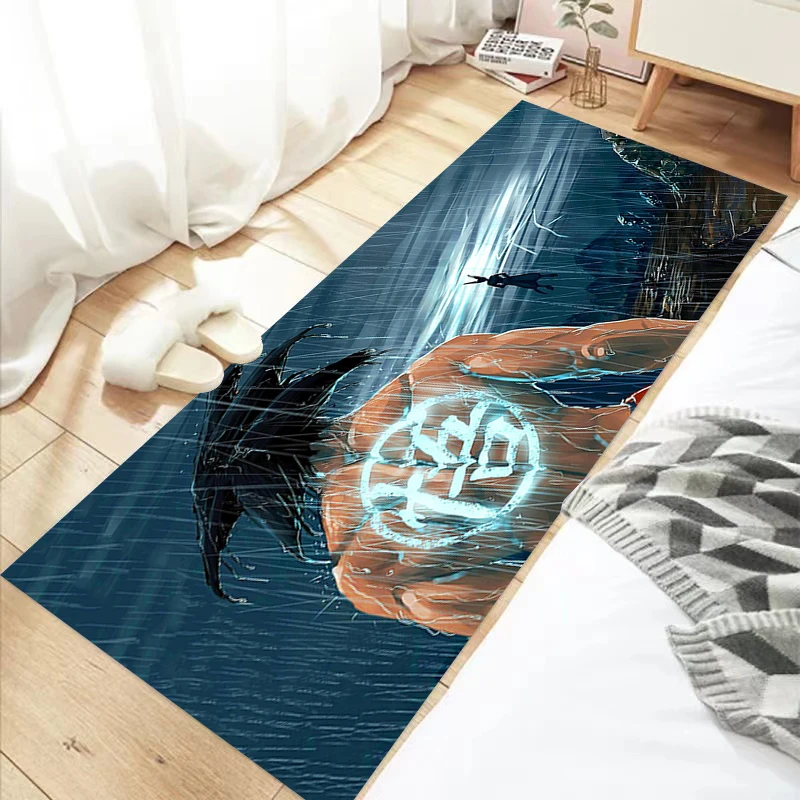 

Non-slip Kitchen Mats for Floor Goku Carpet Living Room Rugs Welcome Mats for Front Door Mat Entrance Doormat Home Carpets Anime