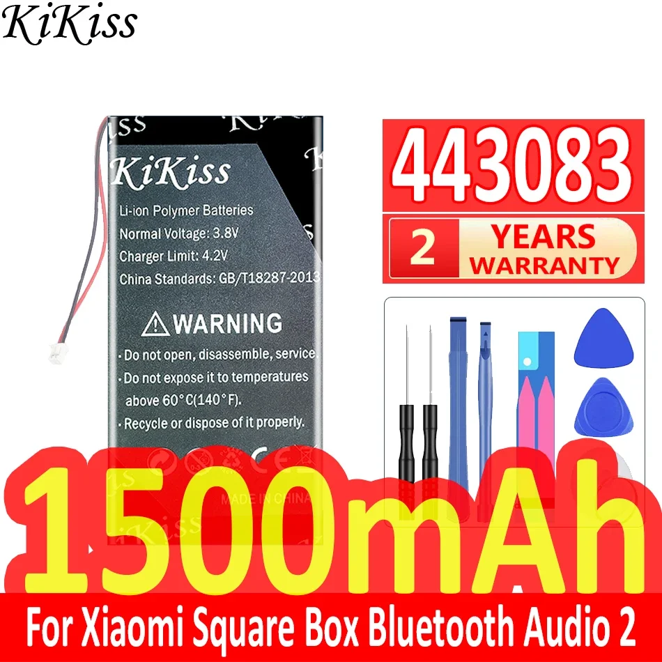 Аккумулятор KiKiss 443083 XMYX03YM 1500 мАч для цифровой батареи Xiaomi Square Box Bluetooth Audio 2 Audio2