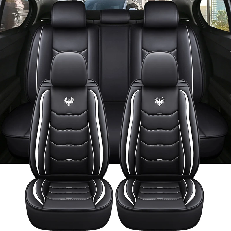 

Universal Leather Car Seat Cover For Peugeot 301 207 DS3 Kia rio 4 Sportage 2012 Celta Hyundai Santa Fe Accsesories Interior