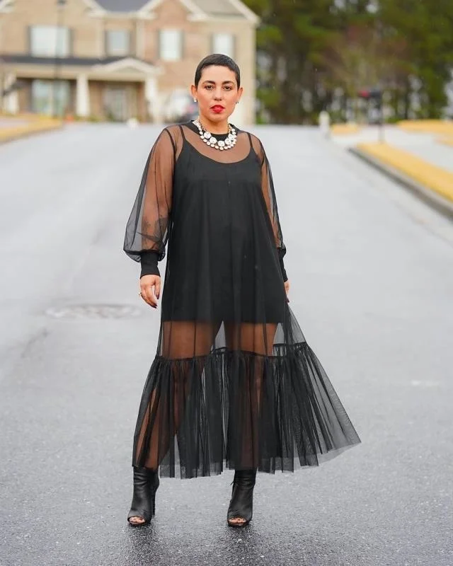 

New Women's Suspender Skirt Mesh Skirt Solid Color Two-piece Set