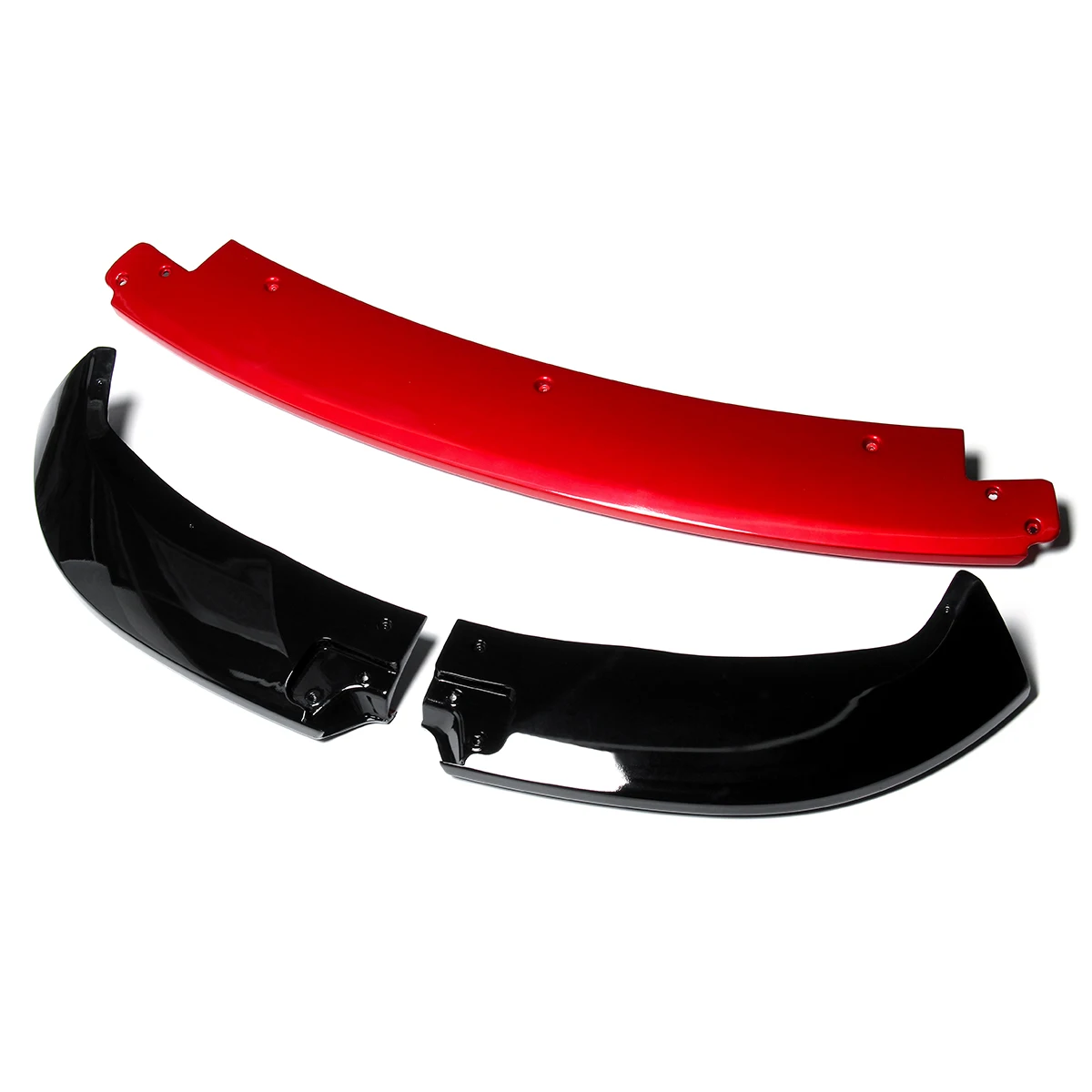 

NEW 3Pcs Gloss Black Car Front Bumper Splitter Lip Body Kit Spoiler Diffuser Guard For Tesla Model 3 2017-2019