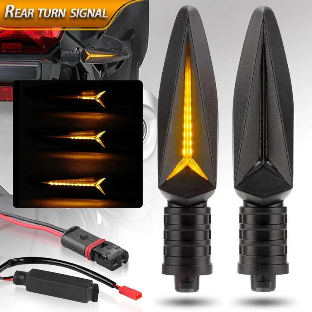 

1 Pair Motorcycle Rear Turn Signal Assembly 10w Led Light Compatible For B mw R1200gs F800f650gs F700gs