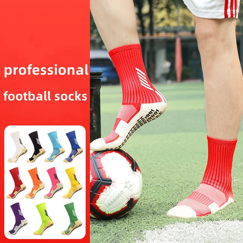 

High Quality Professional Men Football Socks AntiSlip Football Sock Riding Cycling Sport Socks Nylon Breathable Running Stocking