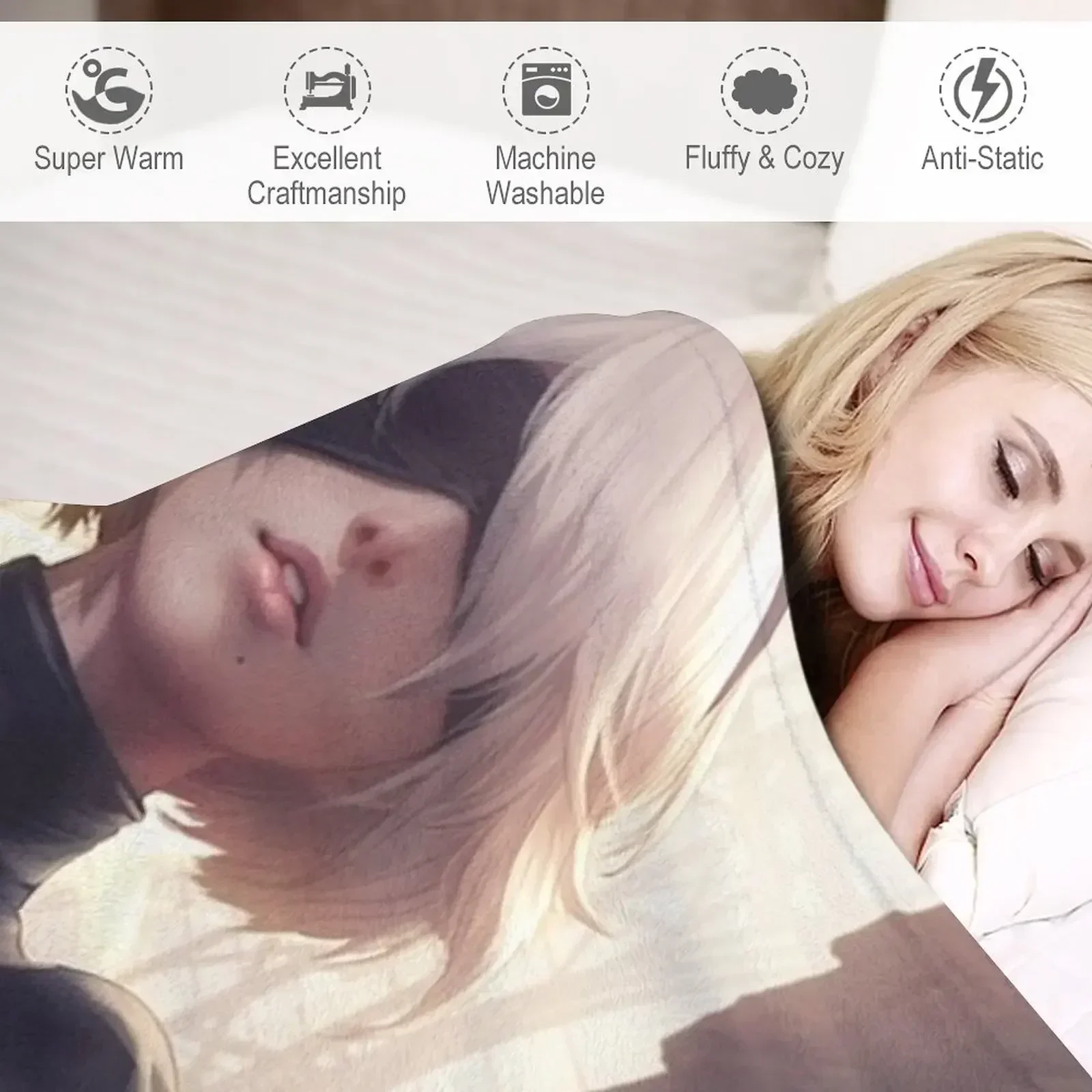 2B NIER AUTOMATA пледы тонкие диван мягкие кровати декоративные одеяла