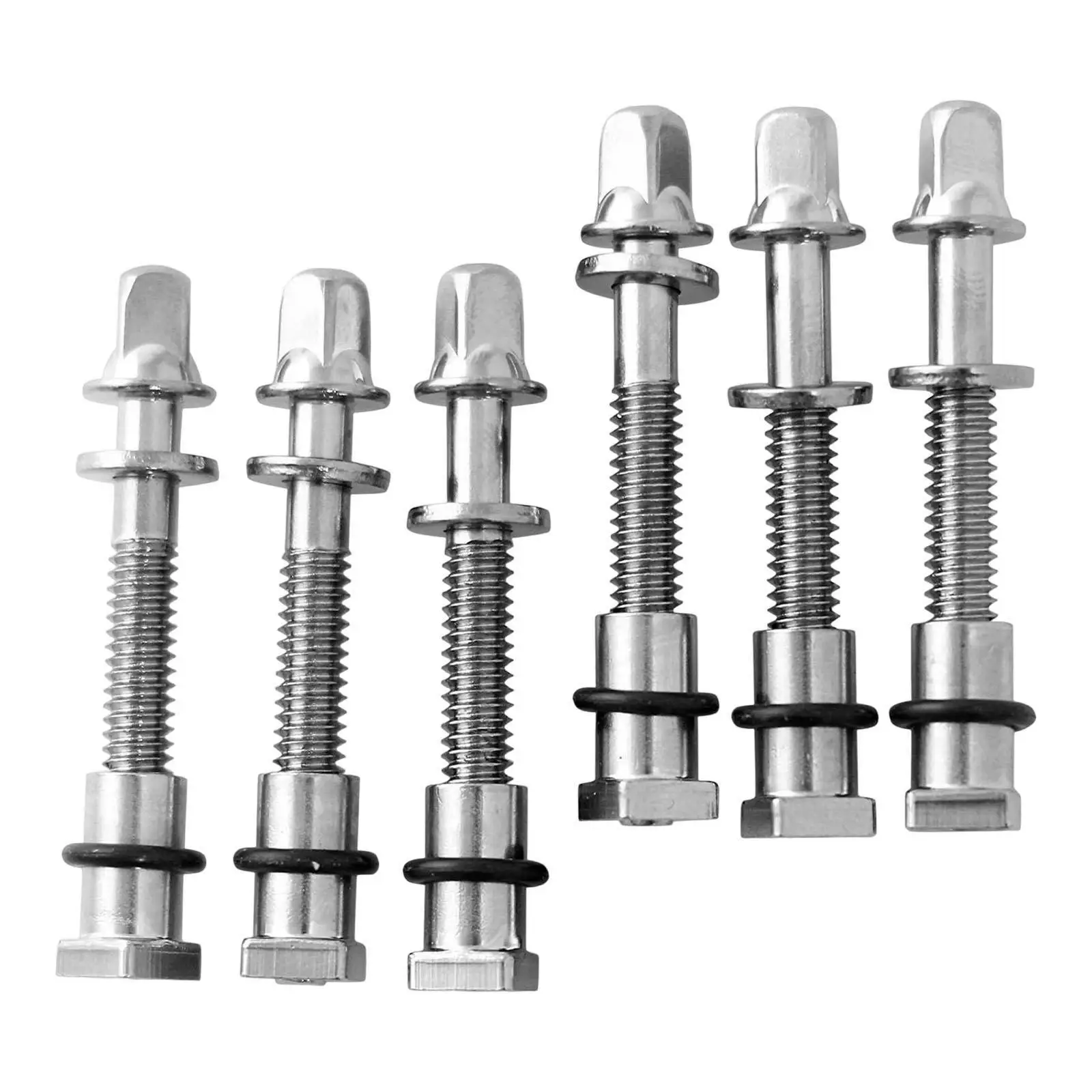 

6 Pieces Drum Tension Rods Hardware for Snare Drum Spare Parts Replaces 6x50MM