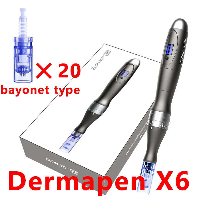 

Дерма-ручка DermaPen X6 Беспроводная с 20 игольчатыми картриджами