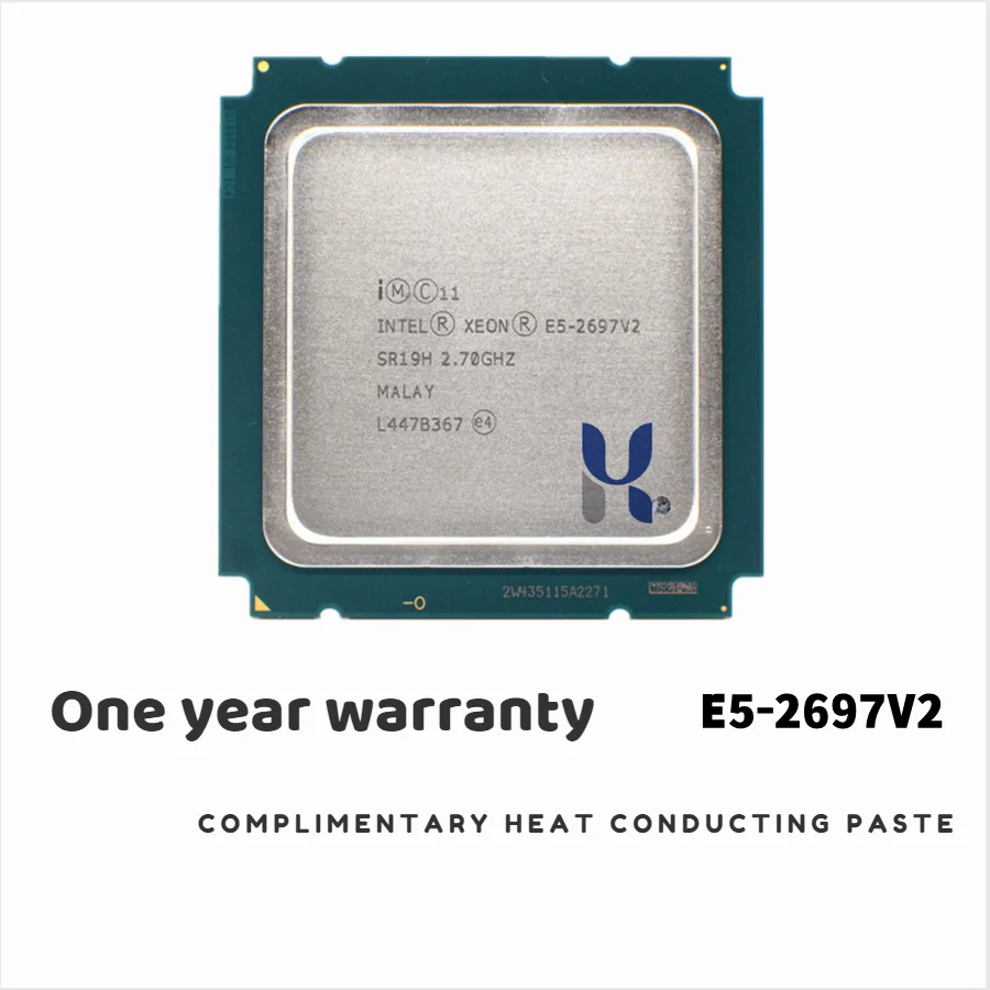 

2023 Intel Xeon E5-2697v2 E5 2697v2 E5 2697 v2 2,7 ГГц двенадцатиядерный ЦПУ двадцать четыре потока процессор 30M 130 Вт LGA 2011