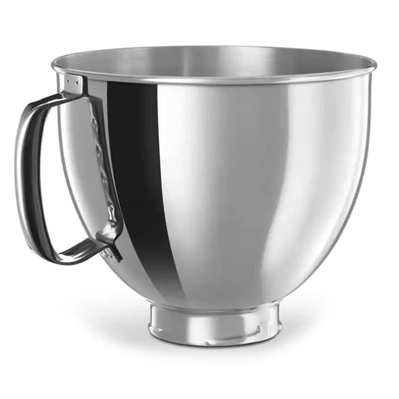 

Серебряная чаша для кухни Classic & Artisan Series 4,5-5 QT, Миксер с наклонной головкой, чаша из нержавеющей стали 304, 5 кварт