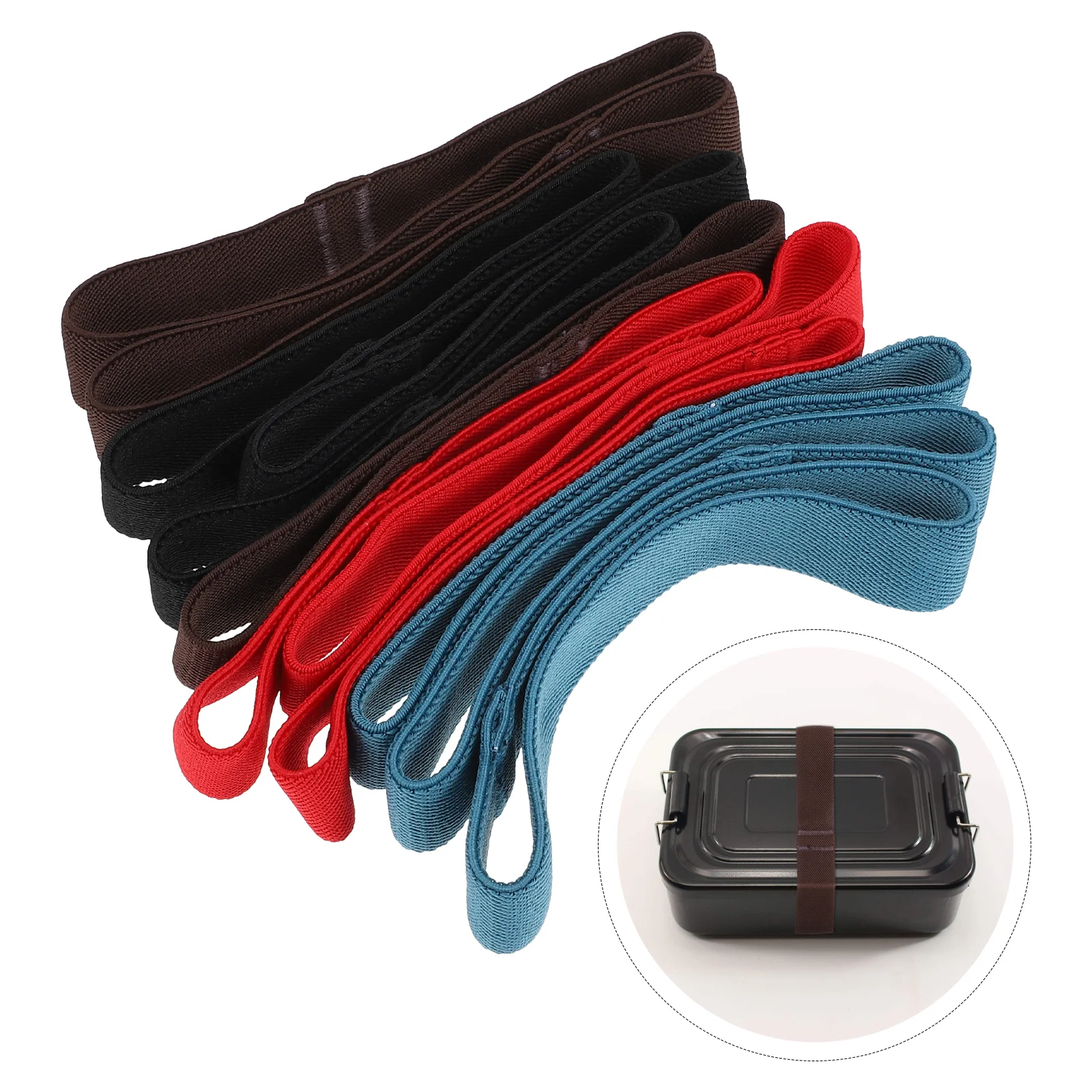 

Box Bento Strap Lunch Straps Band Elastic Container Bands Lunchbox Fixing Belt Sealing Replacementfixed Holder Outdoor Boxes