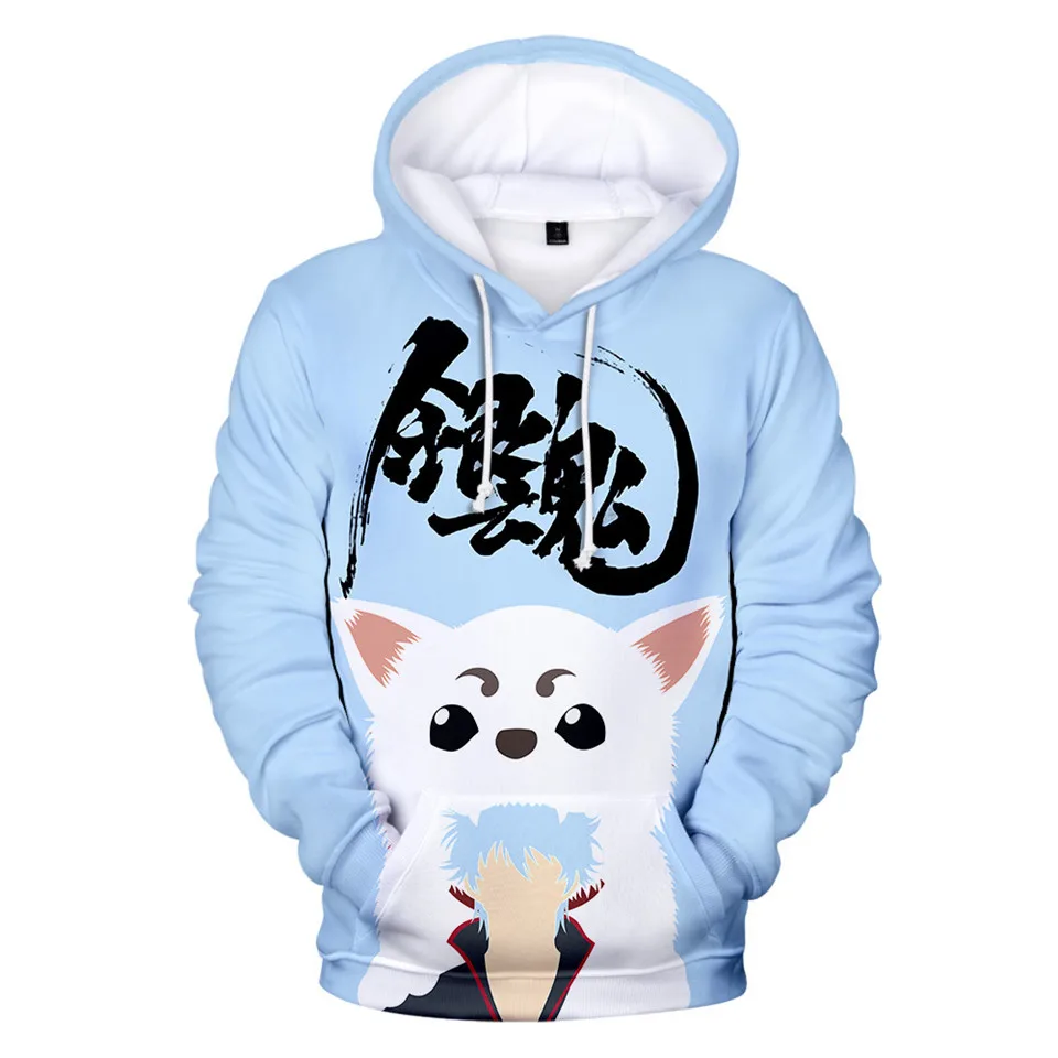 

Anime Gintama Hoodies Anime Fashion Printed Harajuku Streetwear Pullover Boys Girl Cute Clothes Men Women 3D Oversized Hoodies