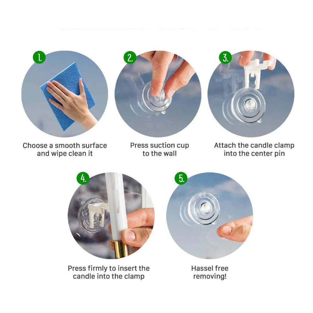 8 шт. держатели для электрических оконных ламп присоски зажим светильника