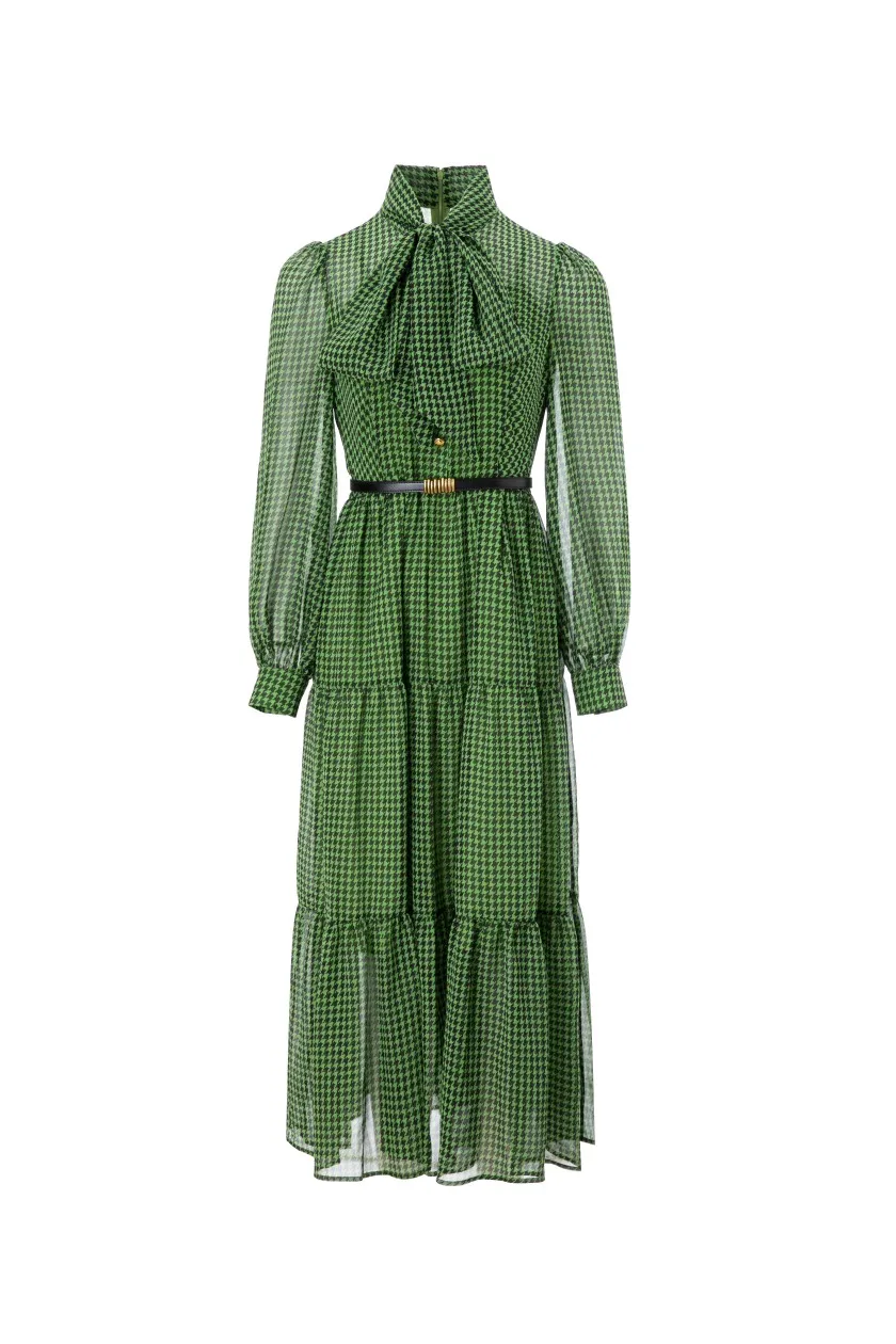 

Female Clothing Woman Clothes Women's Dress Evening Party Elegant Dresses Prom Dresses Summer 2022 Silk Houndstooth Casual Dress