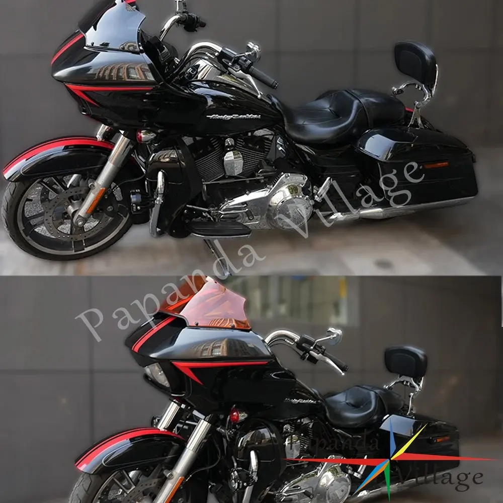 Аксессуары для мотоциклов: переднее ветровое стекло из поликарбоната для Harley Touring Road Glide FLTRX 2015-2023, прочный дефлектор-накладка на ветровое стекло. (art.: 3920d899416fb) - 3920d899416fb