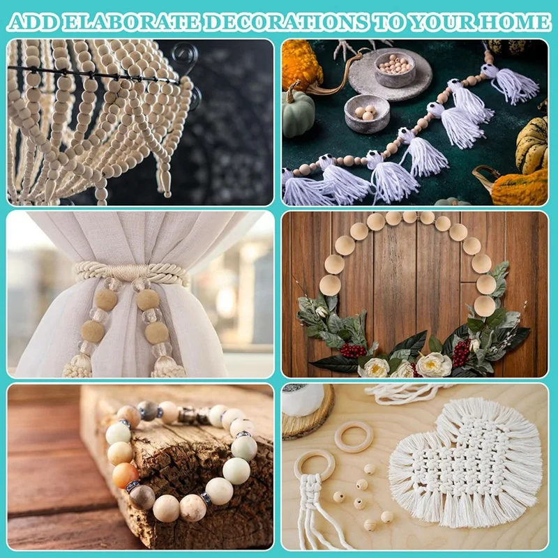 Деревянные бусины незавершенные петли из натурального дерева многоугольные