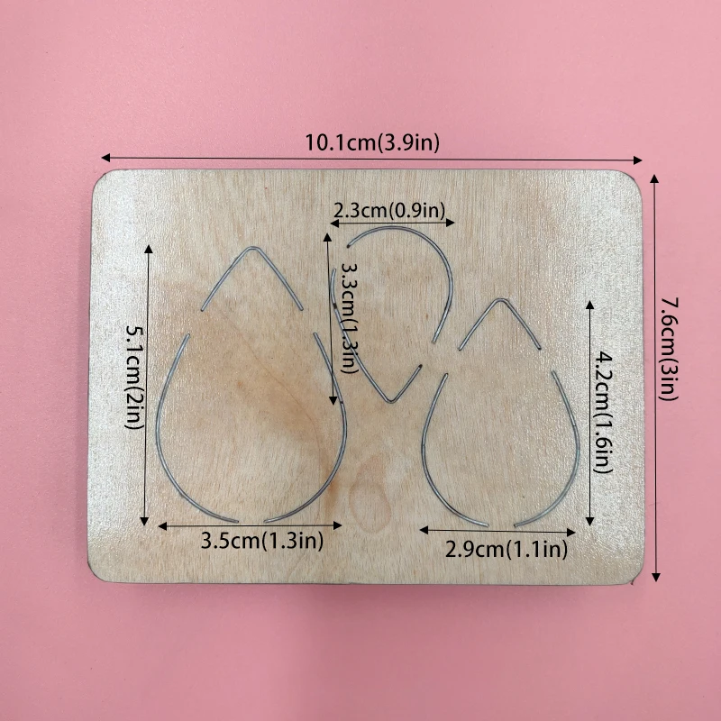 

Drop Earring Wood Cutting Dies Compatible with Most Machines