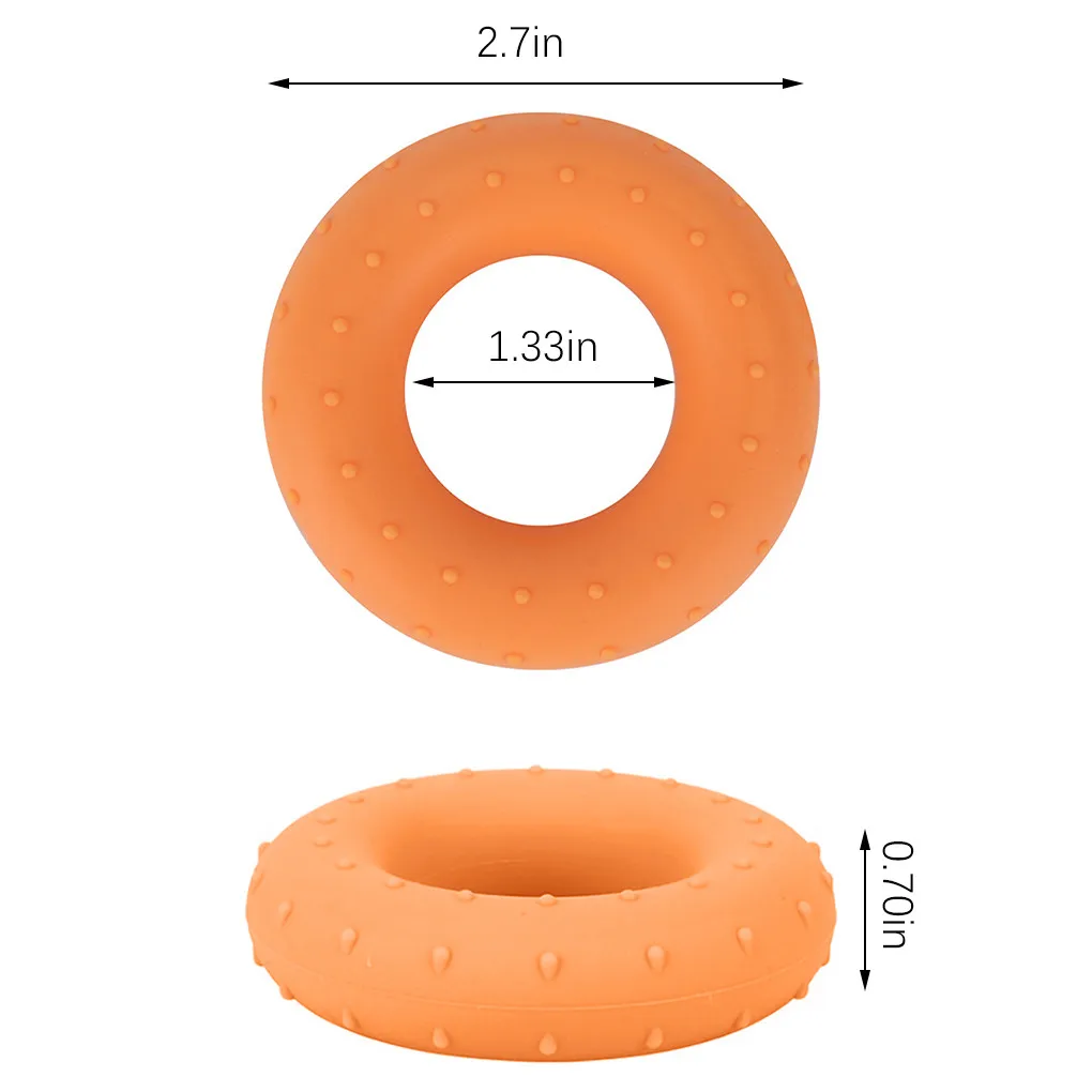 

Hand Gripper Silicone Round Fitness Hand Trainer Non-slip Portable Muscle Training Ring Pink